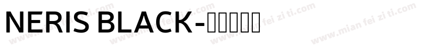 NERIS BLACK字体转换